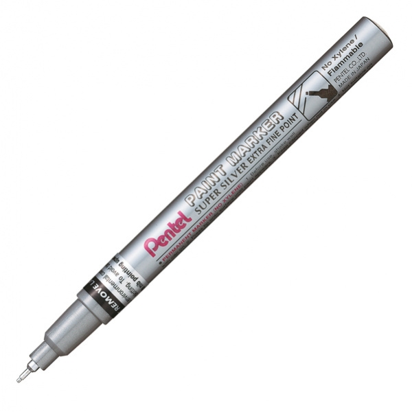 Marcatore paint mfp10 argento pentel punta conica extra fine - Z11487