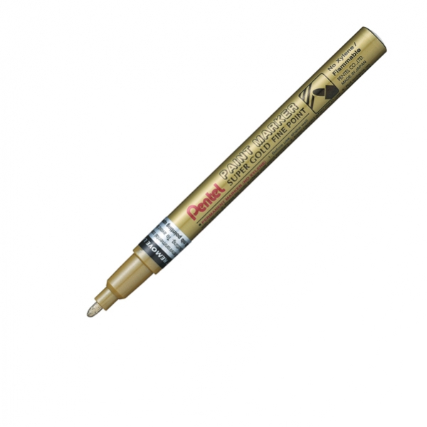 Marcatore paint msp10 oro pentel punta conica fine - Z11490