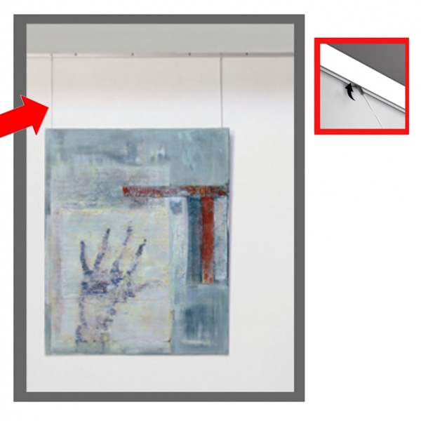 Cavo in nylon 150cm per sistema appendi quadri arte system - Z11787