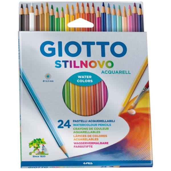 Three By Three JOTBLOCK - Kit Matite Acquerellabili Da Viaggio - 12 Cartoline E Pennello Con Acqua