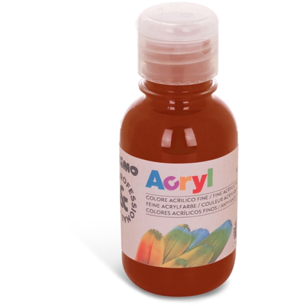 Colore acrilico fine bottiglia da 125ml terra di siena bruciata - Z11951