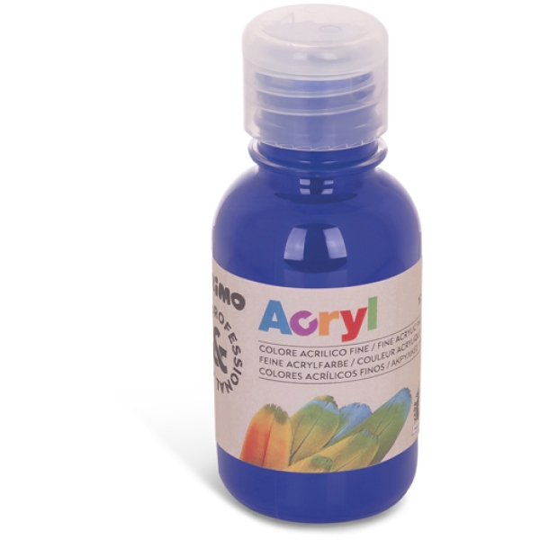 Colore acrilico fine bottiglia da 125ml blu oltremare - Z11954