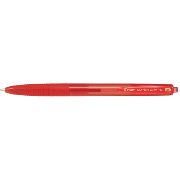 Penna sfera supergrip g a scatto rosso punta media 1.00mm pilot - Z12253
