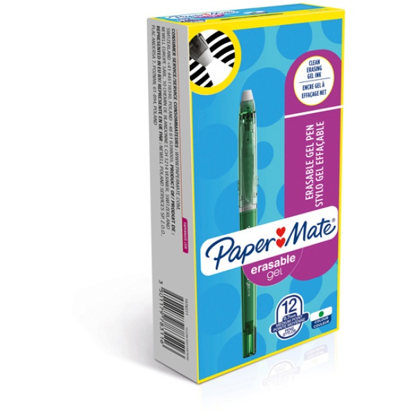 Penna cancellabile erasable gel 0.7mm verde papermate - Z12345