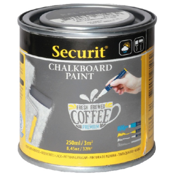Pittura lavagna grigio 250ml (5mq) securit - Z12413