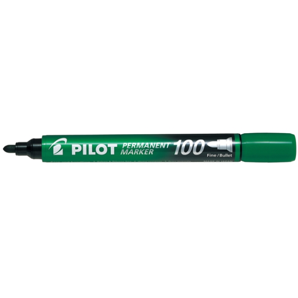 Marcatore permanente 100 verde p.tonda 4.5mm pilot - Z12440
