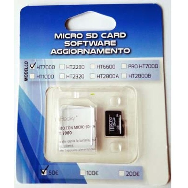 Micro sd card aggiornamento verificabanconote ht7000 - Z12733