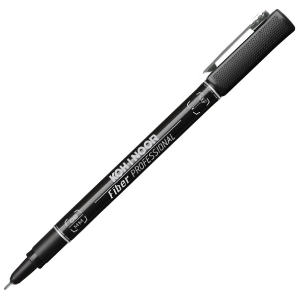 Fineliner professional fiber nero 0,2mm - Z12746