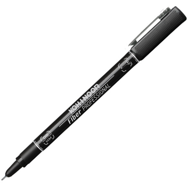 Fineliner professional fiber nero 0,5mm - Z12749