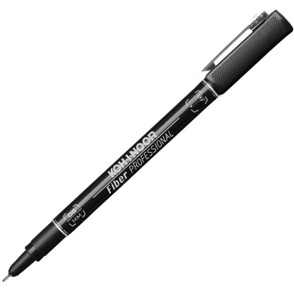 Fineliner professional fiber nero 0,6mm - Z12750