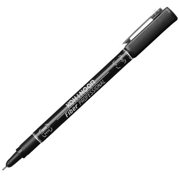 Fineliner professional fiber nero 0,8mm - Z12751