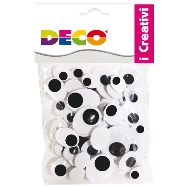 OCCHIETTI ADESIVI OVALI BUSTA DA 50PZ MISURE ASSORTITE CWR - Z12950