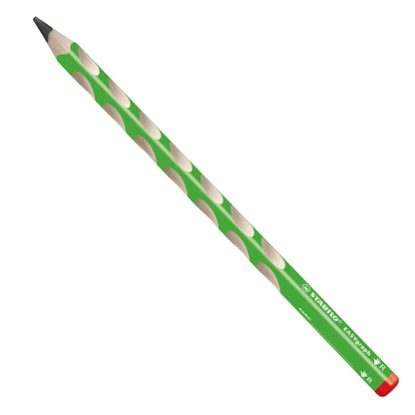 Astuccio 12 matite grafite EasyGraph HB per destromani fusto verde Stabilo - Z13370