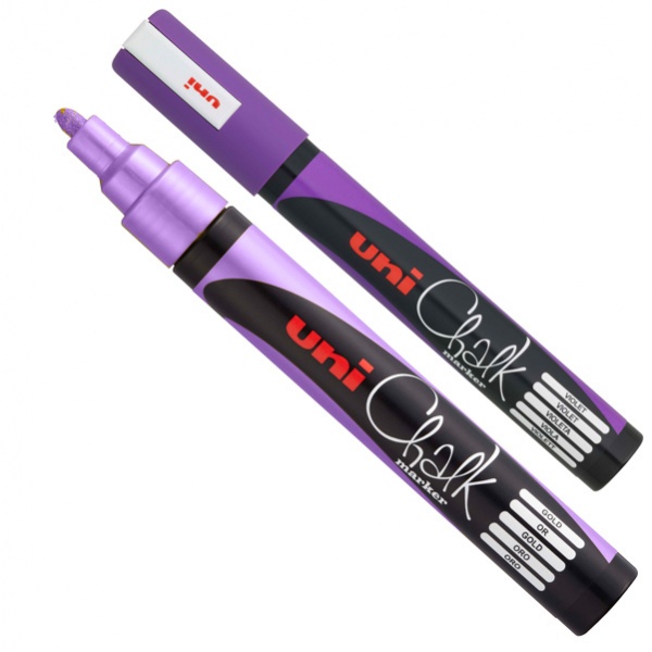 MARCATORE A GESSO LIQUIDO UNI CHALK P.TONDA VIOLA UNI MITSUBISHI - Z13621