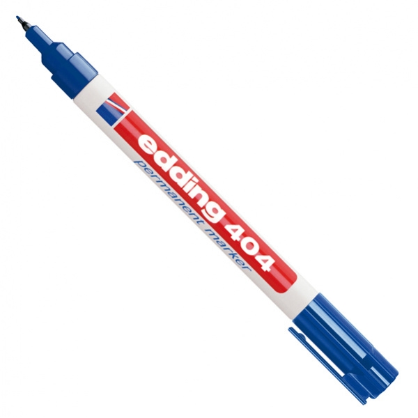 Marcatore permanente extra-fine 404 punta 0,75mm blu Edding - Z13631