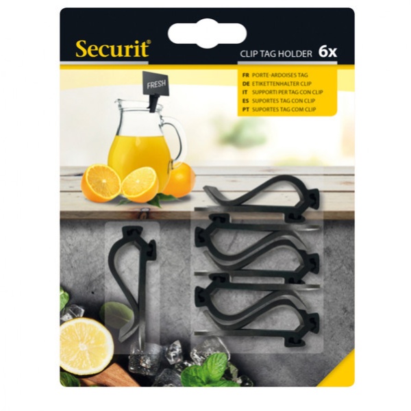 SET 6 SUPPORTI CLIP PER TAG SECURIT - Z13779