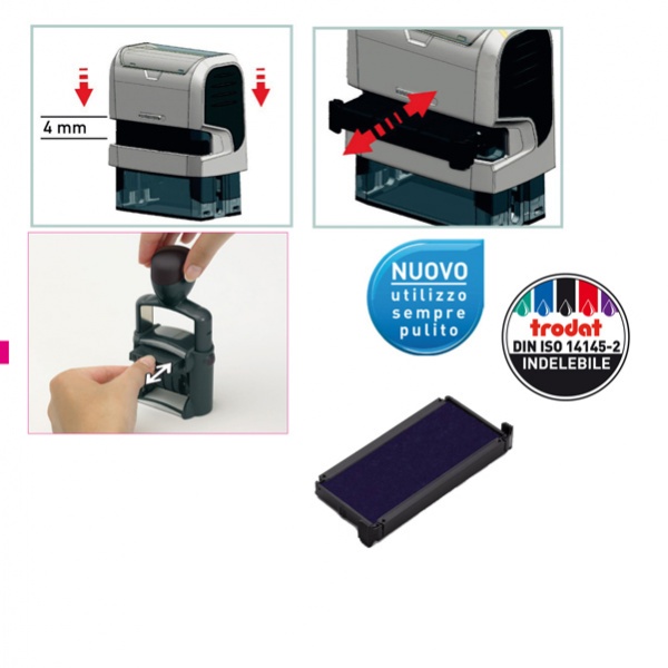 BLISTER DA 3 TAMPONI 6/4915 BLU TRODAT - Z13829