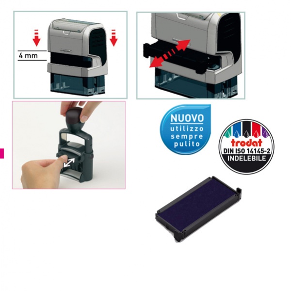BLISTER DA 3 TAMPONI 6/4913 BLU TRODAT - Z13831