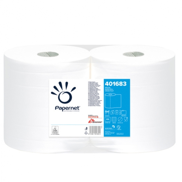 Carta Asciugatutto 2 Veli - 12 Rotoli Da 57.8m, 17.5g/mq, Per Cucina, Assorbente E Resistente - Foto 2