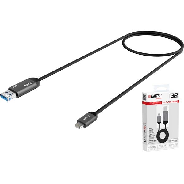 USB3.1 DUO Lightning Charge T750 32GB - Z14155