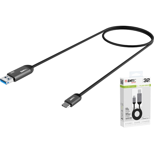 USB3.1 DUO Type-C Charge T750 32GB - Z14157