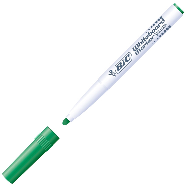 Pennarello velleda 1741 punta tonda whiteboard verde bic® - Z14797