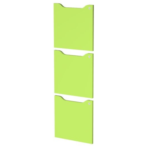 Set 3 ante c/serratura Verde per casellari Maxi Rainbow - Z15391 - verde