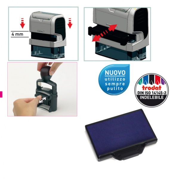 BLISTER DA 3 TAMPONI 6/56 BLU TRODAT - Z15435