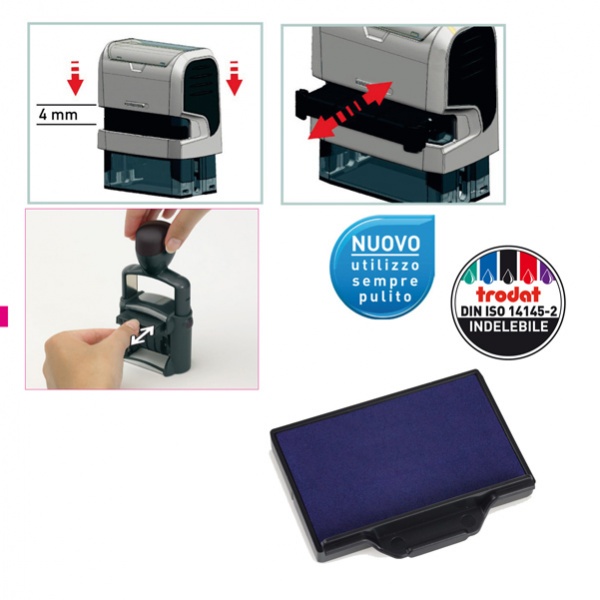 BLISTER DA 3 TAMPONI 6/53 BLU TRODAT - Z15436