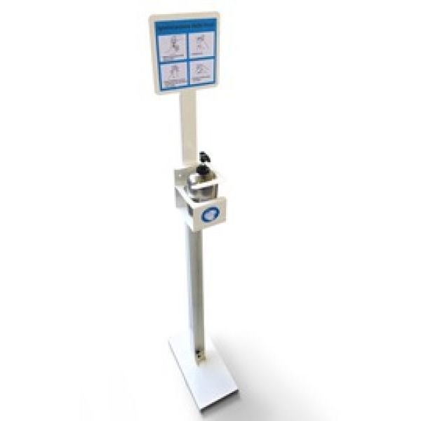 Colonna porta dispenser gel igienizzante per flaconi da 500ml - Z15970