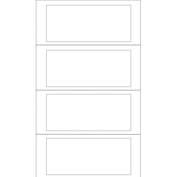 Etichette Modulo Continuo DYMO - Nastro Per Etichettatrice Formato 89 X 36 Mm Bianco Etichette Carta Bianca 89x36.2 Mm