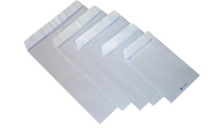 Buste a sacco con strip Pigna - bianco - 19x26 cm - 80 g/mq - strip - 0029472 (conf.500)