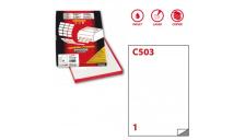 Etichette adesive Markin - 210x297 mm - Nr. etichette / foglio 1 - X210C503 (conf.100)