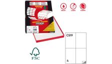 Etichette adesive Markin - 105x148,5 mm - Nr. etichette / foglio 4 - X210C519 (conf.100)