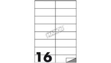Etichette adesive Markin - 105x36 mm - Nr. etichette / foglio 16 - X210C501 (conf.100)