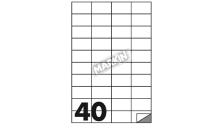 Etichette adesive Markin - 52x30 mm - Nr. etichette / foglio 40 - X210C513 (conf.100)