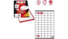 Etichette adesive Markin - 35x23,5 mm - Nr. etichette / foglio 72 - X210C526 (conf.100)