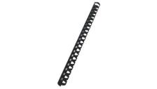 Dorsi plastici a 21 anelli Fellowes - 12 mm - 80 fogli - nero - 5346507 (conf.100)