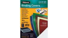 Copertine in cartoncino per rilegatura Fellowes - A4 - goffrato - 250 my - nero - 5370405 (conf.100)
