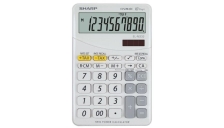 Calcolatrice da tavolo EL-M332B a 10 cifre Sharp - bianco - SH-ELM332BWH