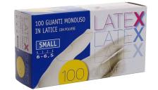 Guanti in lattice Icoguanti - Latex - S - DPI 1 cat. - bianco - esl / s (conf.100)