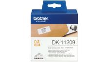 Etichette Brother DK11209 nero-bianco - 309262