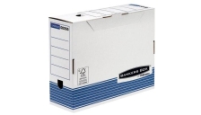 Sistema Di Archiviazione Bankers Box System Fellowes - Contenitore Archivio A4 Dorso 10 Cm - A4 - 31,5X10X26 Cm - Aletta Di Chiusura - 0026501 (Conf.10)
