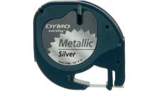 Nastro Dymo 12mm x 4m (S0721730) nero argento - 345628