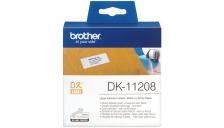 Etichette Brother DK11208 nero-bianco - 744719
