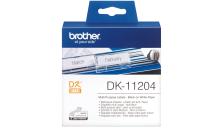 Etichette Brother DK11204 nero-bianco - 744735