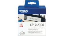 Rotolo etichette Brother DK22205 nero-bianco - 770627