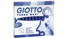 Pennarelli Turbo Giotto - Turbo Maxi punta larga - 1-3 mm - blu - 456032 (conf.12)