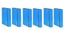 Cartella 3 lembi New Color Brefiocart - dorso 3 cm - 25x35 cm - blu - 0221303.BL (conf.6)