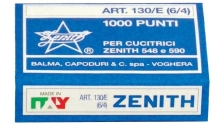Punti metallici Zenith - 130/E (6/4) - 130/E (conf.10x1000)